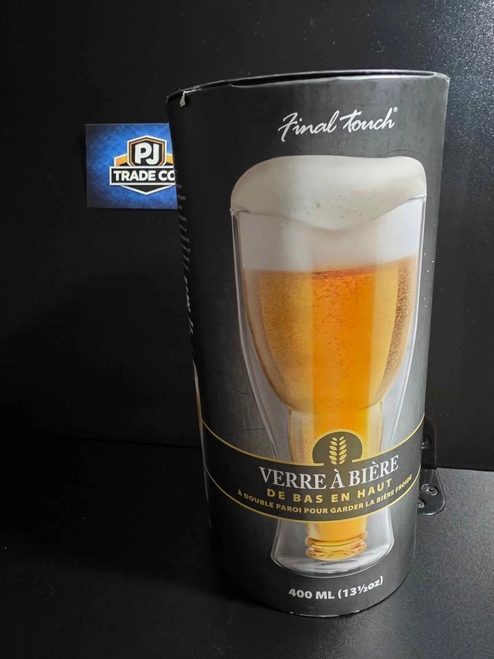 Bottoms Up Beer Glass - Double Wall Novelty Glass (400ml) - photo 3