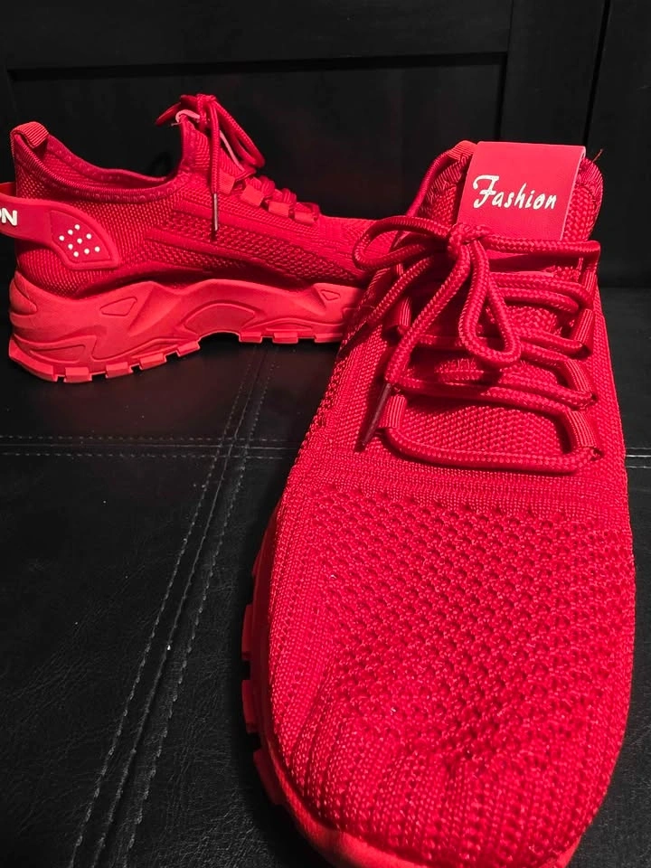 Red Fashion Chunky Sneakers Size 6 - photo 2