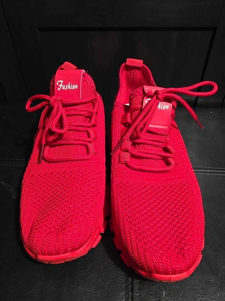 Red Fashion Chunky Sneakers Size 6 - photo 3