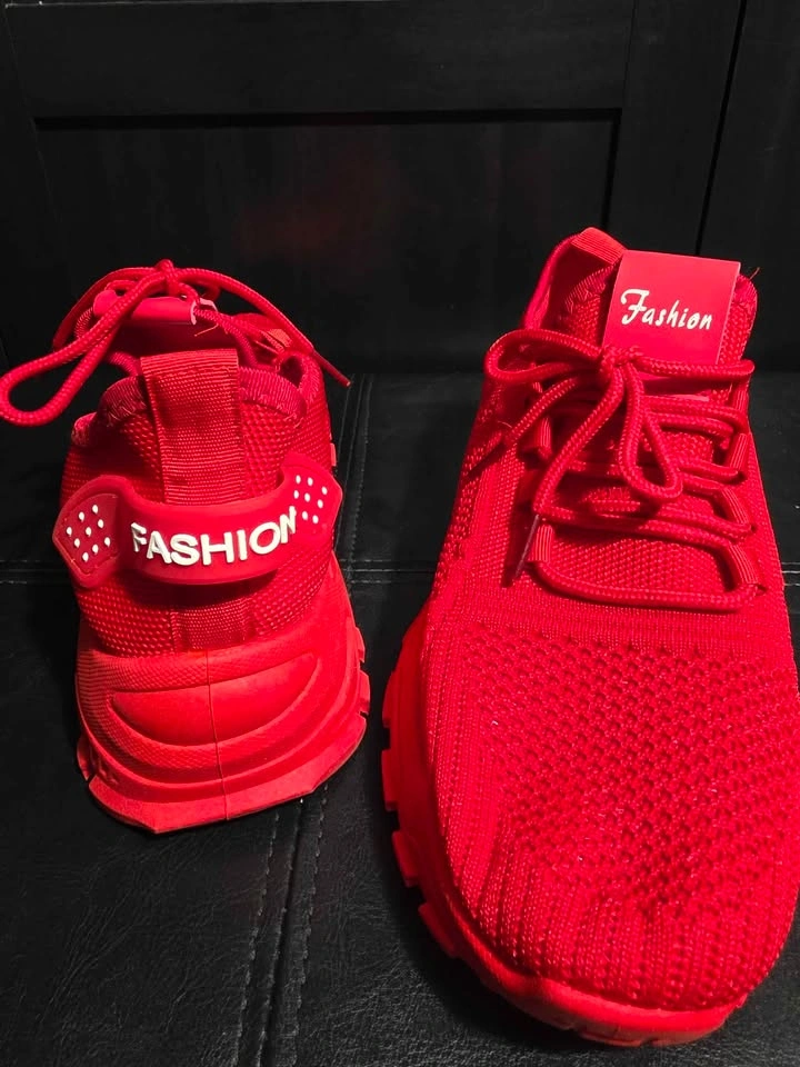 Red Fashion Chunky Sneakers Size 6 - photo 5