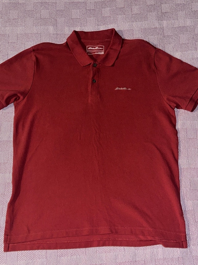 Eddie Bauer Men's Short Sleeve Polo Shirt - Large