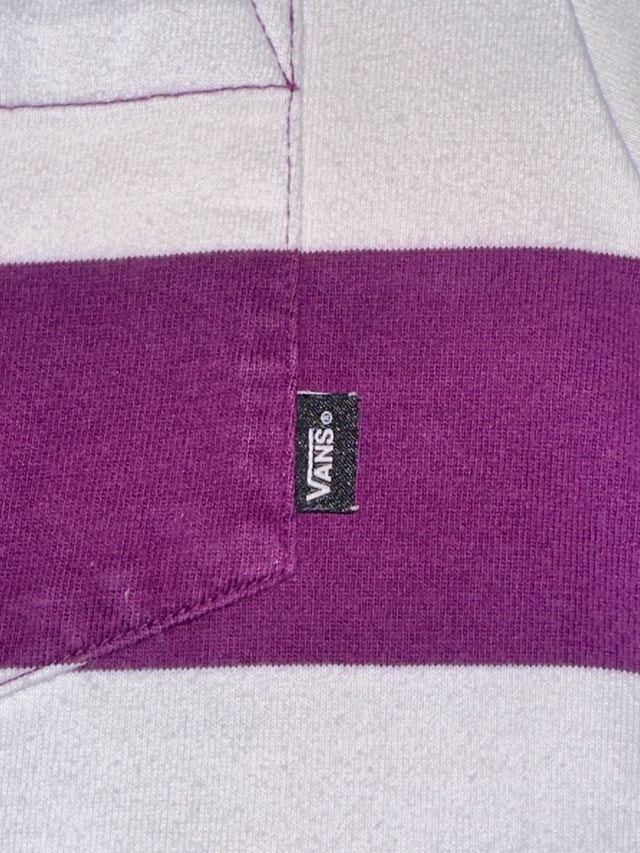 Vans Men's Striped T-Shirt Purple/White - photo 4