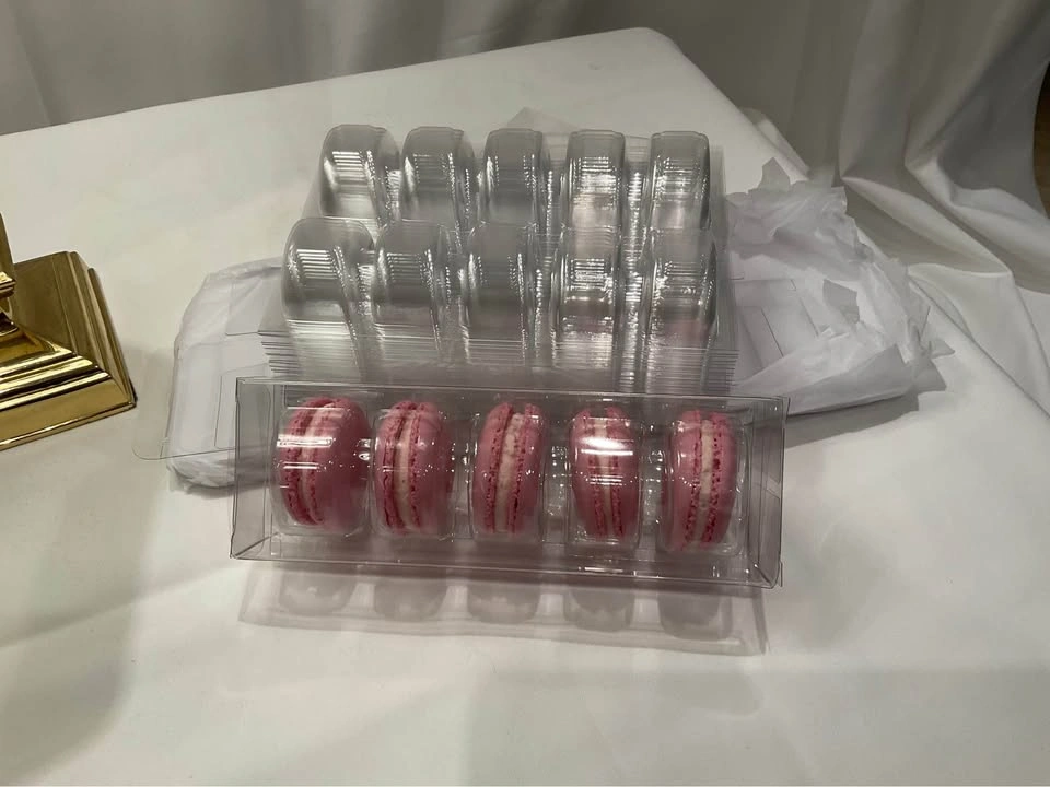 Macaron Box Clear With Insert for 5 Macarons - 24 Boxes - photo 2