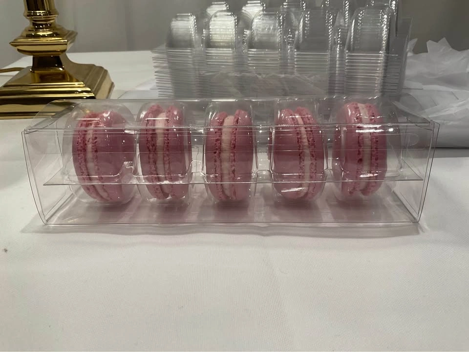 Macaron Box Clear With Insert for 5 Macarons - 24 Boxes - photo 3