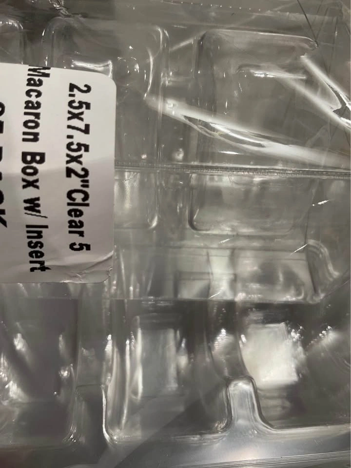Macaron Box Clear With Insert for 5 Macarons - 24 Boxes - photo 4