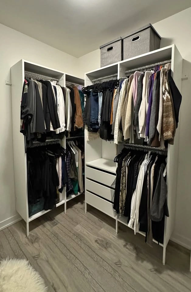 IKEA AURDAL Wardrobe Combination - White - Excellent Condition