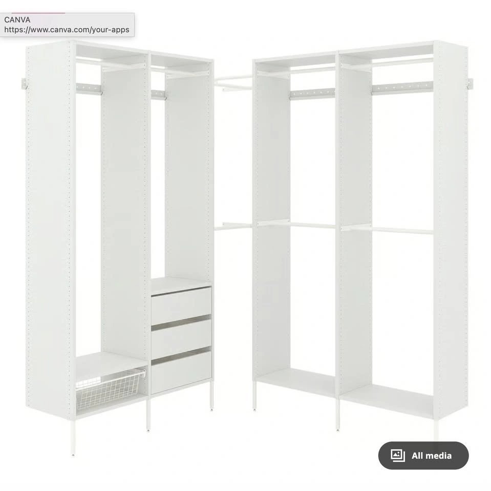 IKEA AURDAL Wardrobe Combination - White - Excellent Condition - photo 3