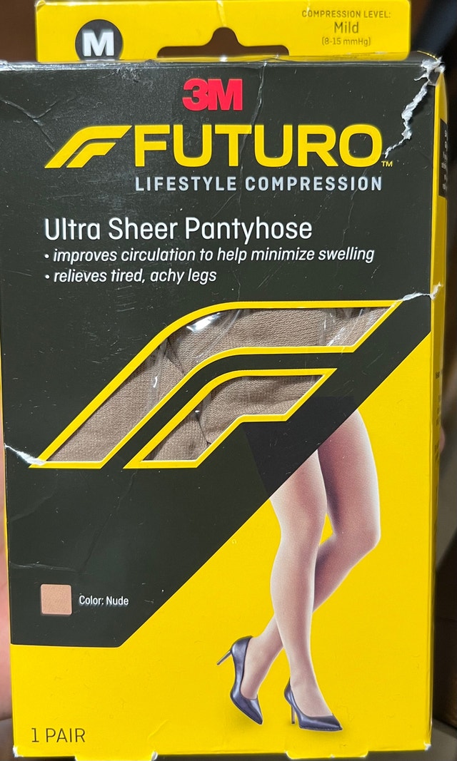 Futuro Ultra Sheer Pantyhose - Nude, Mild Compression