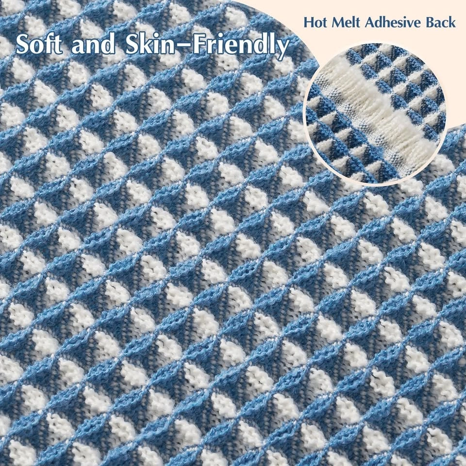 Bath Mat Rug for Bathroom (Blue Cream) 46 x 77 cm - photo 5