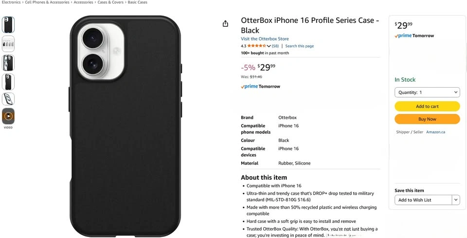 OtterBox iPhone 16 Profile Series Case - photo 2