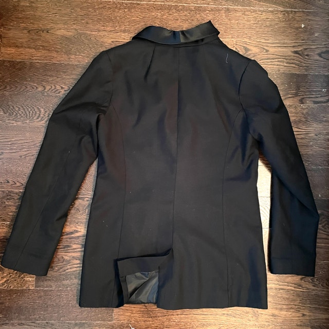 Women's H&M Black Tuxedo Jacket Blazer - Size 6 - photo 3
