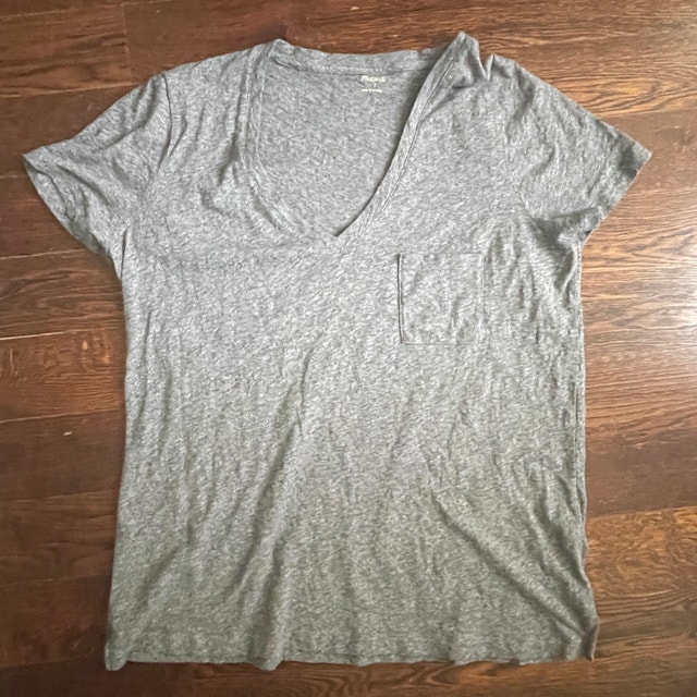 Classic Gray Madewell Soft Cotton Tshirt - Large