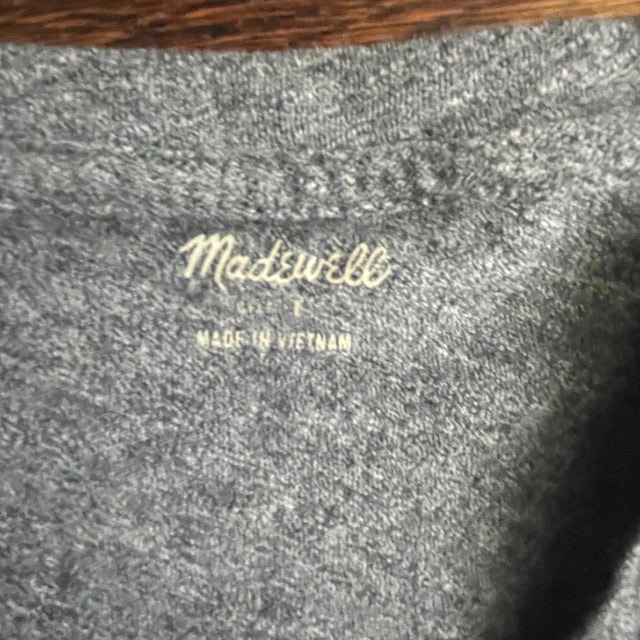 Classic Gray Madewell Soft Cotton Tshirt - Large - photo 2