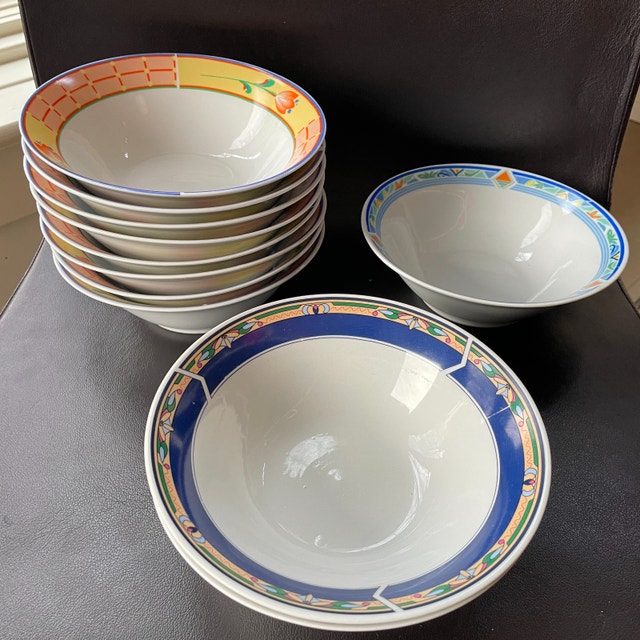 Set of 11 Porcelain Soup Salad Bowls