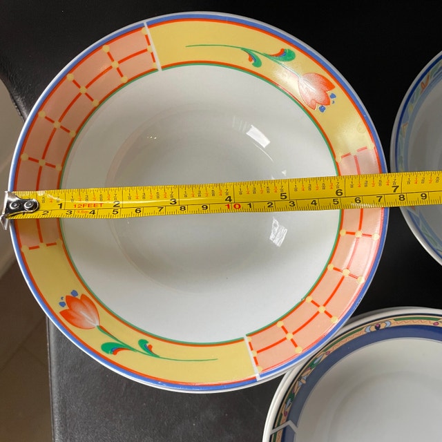 Set of 11 Porcelain Soup Salad Bowls - photo 5