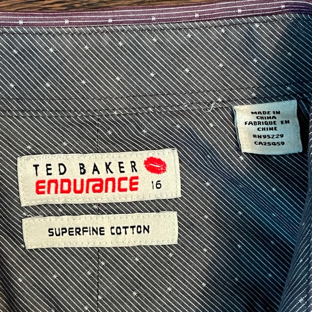 Ted Baker Endurance Men's Shirt - Purple - 16 neck - photo 2