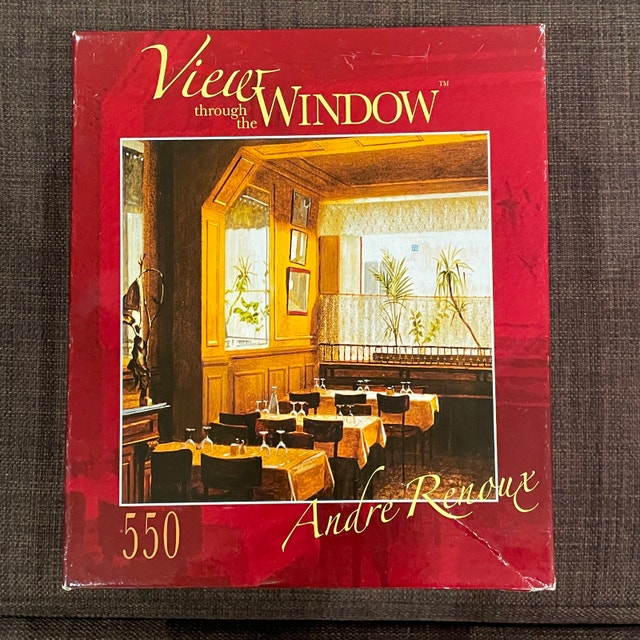 NEW 550 piece puzzle - View Through the Window by André Renoux