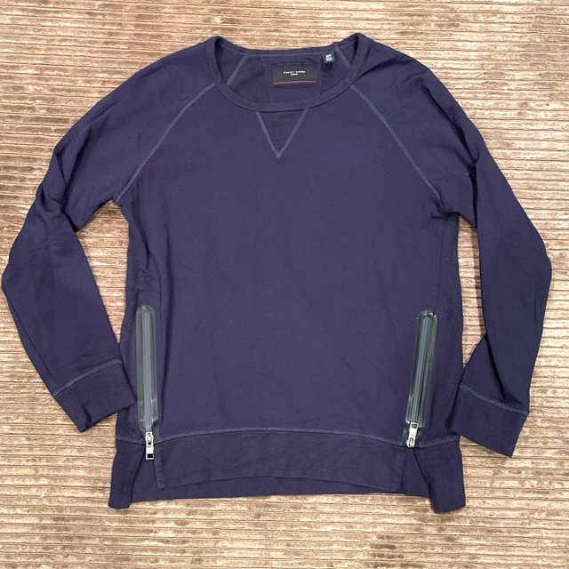 Daniel Buchner Luxury Navy Blue Sweat Shirt Jersey - Small