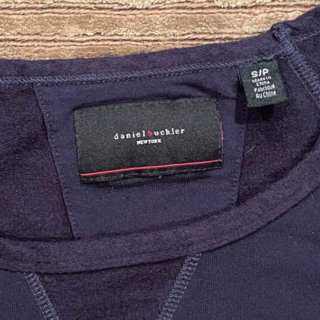 Daniel Buchner Luxury Navy Blue Sweat Shirt Jersey - Small - photo 3