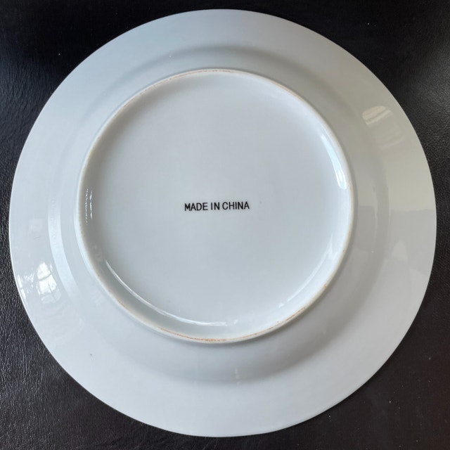 10 Shallow Porcelain Bowls - 9" Diameter - photo 4