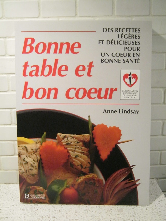 French Language Cookbook - Heart Healthy - Great gift!