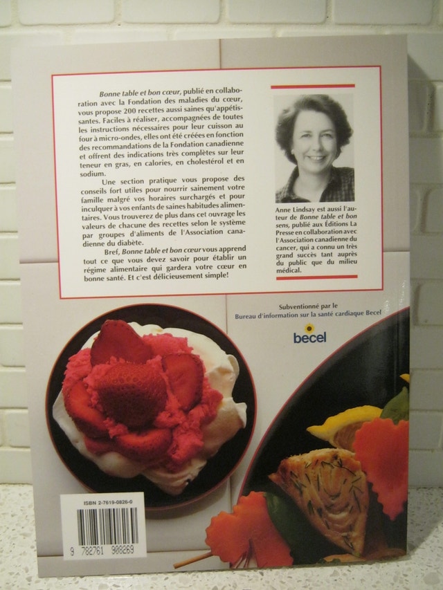 French Language Cookbook - Heart Healthy - Great gift! - photo 2