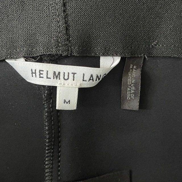 Helmut Lang Black Scuba Cropped Flare Pants - Medium - photo 4