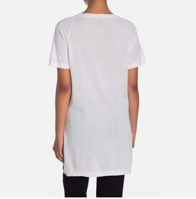 Eileen Fisher Light Blue Knit Tunic Top - Small - photo 3