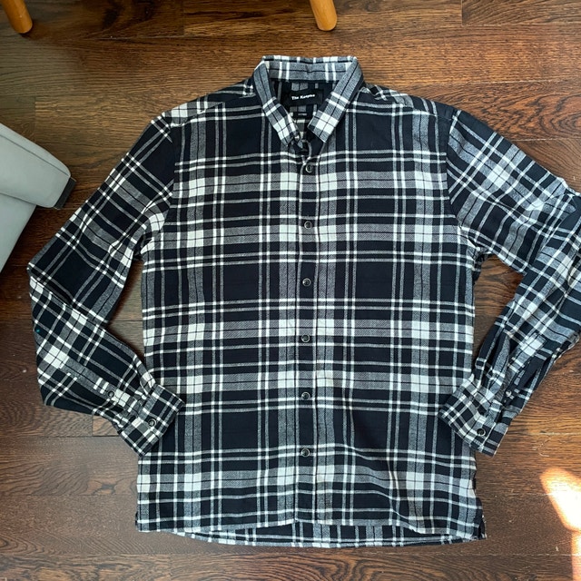 The Kooples Men's Plaid Flannel Snap Button Shirt - S