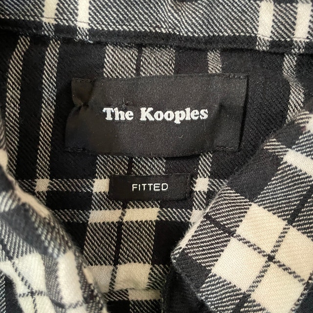 The Kooples Men's Plaid Flannel Snap Button Shirt - S - photo 2