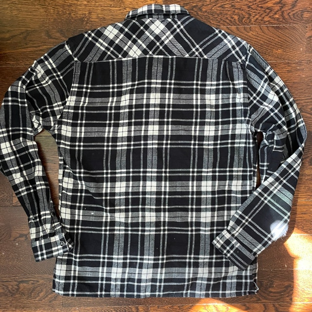 The Kooples Men's Plaid Flannel Snap Button Shirt - S - photo 3