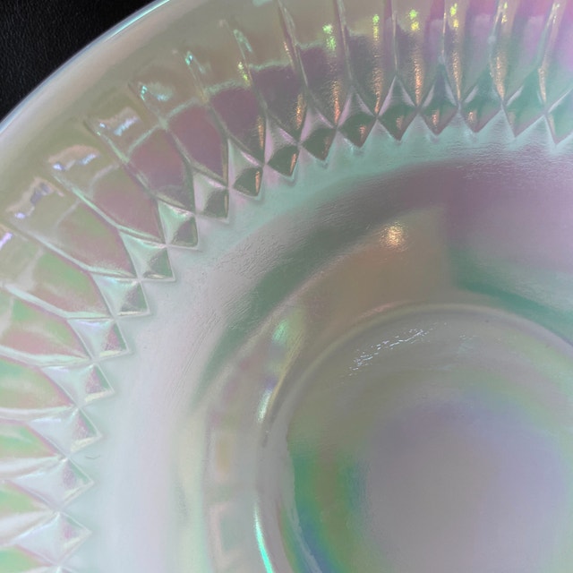 3 Vintage Federal Glass Moonglow Serving Bowls - photo 3