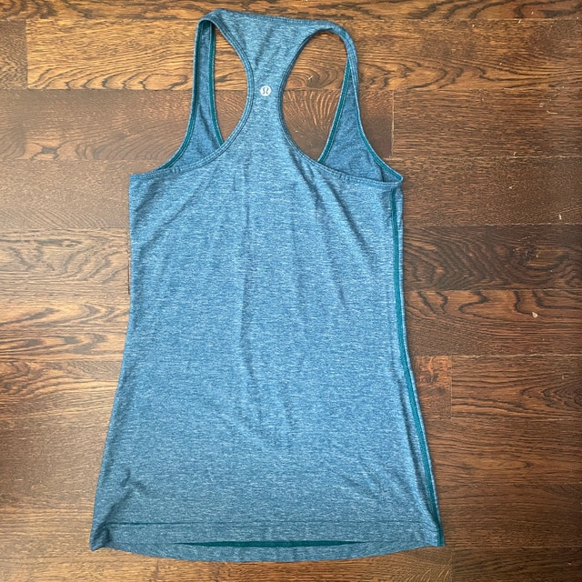 Lululemon Cool Racerback Tank Top Heathered Blue - Women's Size - photo 3