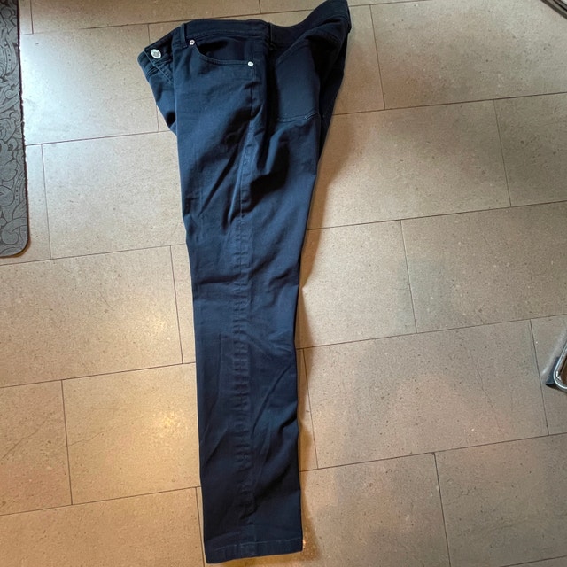 Brooks Brothers Womans Navy Blue Stretch Cotton pants slacks-10 - photo 5