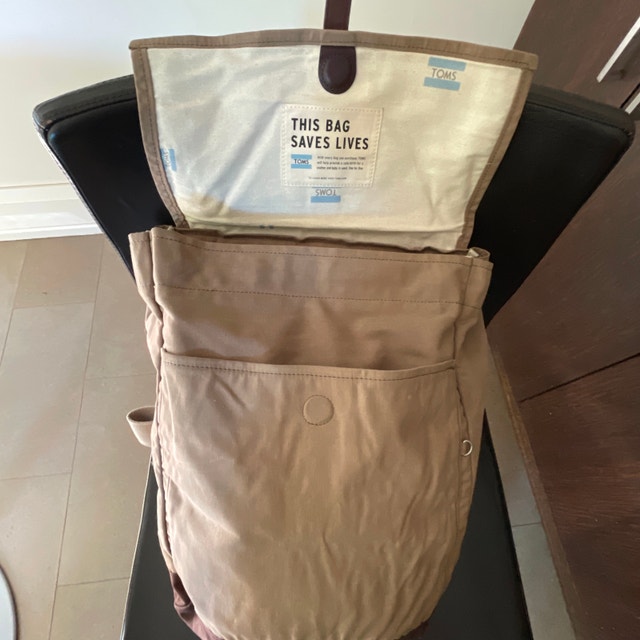 TOMS Trekker Waxed Canvas Tan Laptop Backpack - photo 3