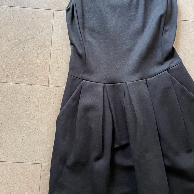 Aritzia Wilfred Tartine Black Sleeveless Mini Dress w/ pockets-6 - photo 5