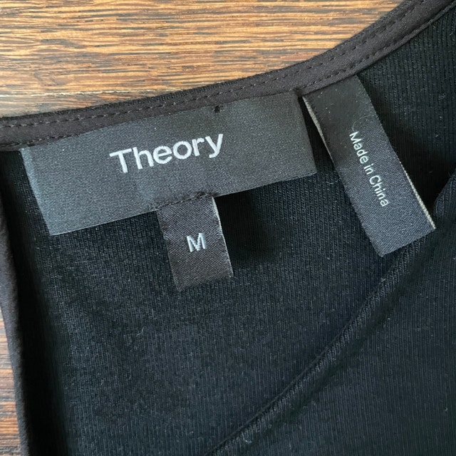Theory Black Lexanda C Idol Bell-Sleeve Top Wool/Silk-Medium - photo 4