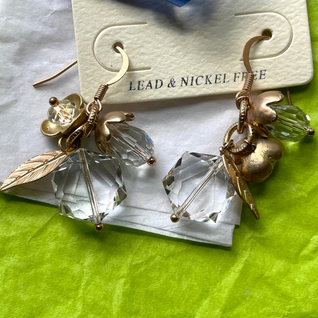 NEW dangly pierced earrings w/ tiny charms - Great gifts