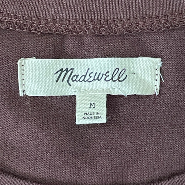 Madewell Brown Cotton Crop T-Shirt - Medium - NEW - photo 2
