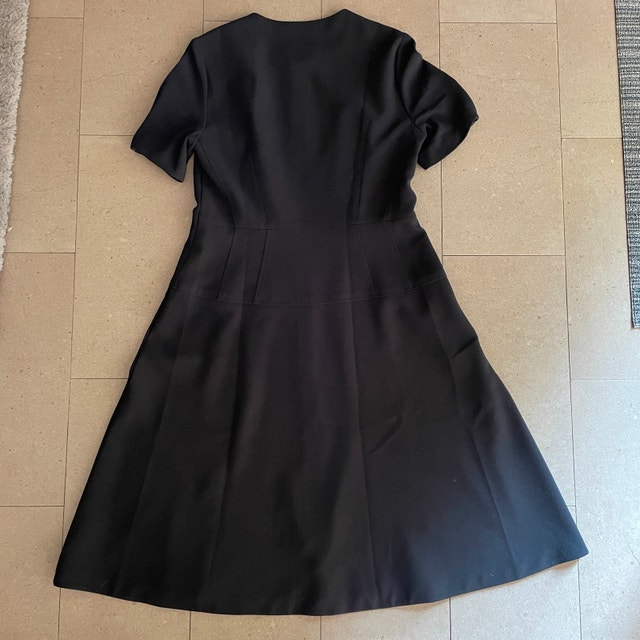 L.K. Bennett London Black Dress - Front Zipper - Size 12 - photo 4
