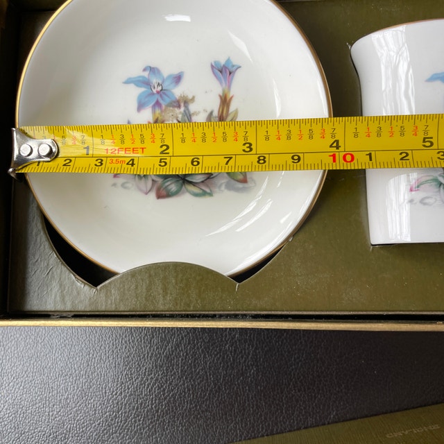 Vintage Boxed Royal Worcester Bone China Set - Trinket/Coaster S - photo 5