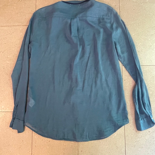 Forte Forte Blue Sheer Cotton/Silk Italian Shirt Blouse - Medium - photo 3