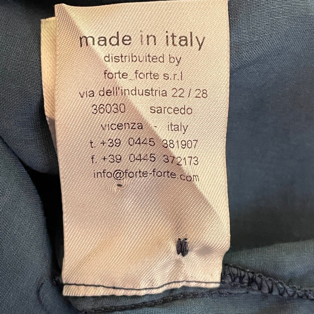 Forte Forte Blue Sheer Cotton/Silk Italian Shirt Blouse - Medium - photo 5