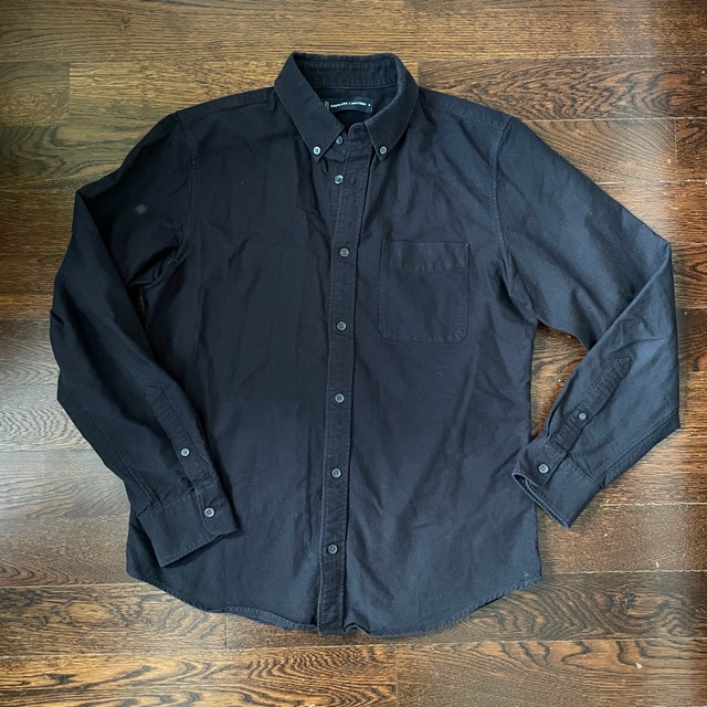 Men's Black Everlane Uniform Button Down Shirt - Medium