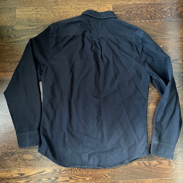 Men's Black Everlane Uniform Button Down Shirt - Medium - photo 2