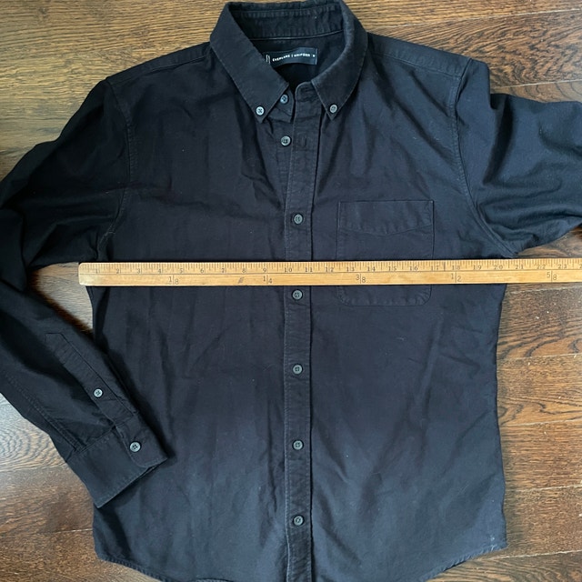 Men's Black Everlane Uniform Button Down Shirt - Medium - photo 5