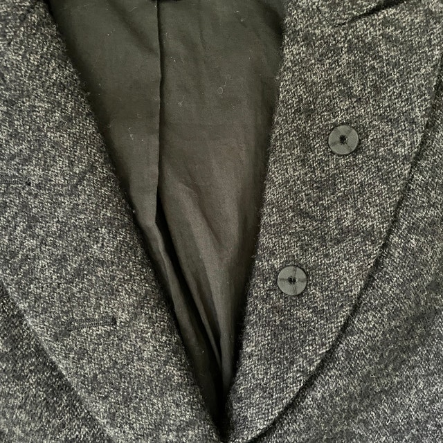 Vince Wool Blend Charcoal Gray Tweed Blazer - Size 4 - photo 5