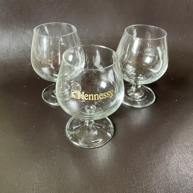 3 Cognac Brandy Snifters - one marked Hennessey - photo 2
