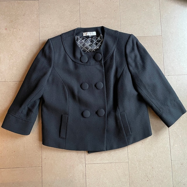 Vintage Tahari Arthur S. Levine Retro Black Jacket/Blazer-Sz 16W