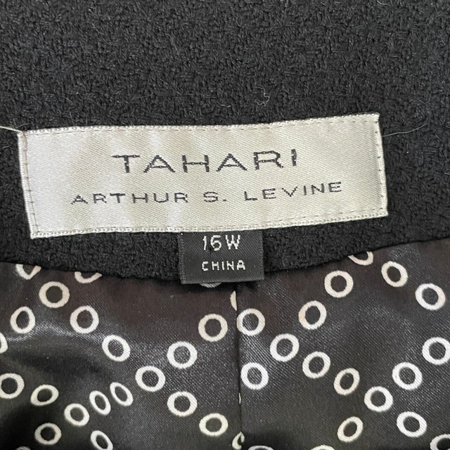 Vintage Tahari Arthur S. Levine Retro Black Jacket/Blazer-Sz 16W - photo 3